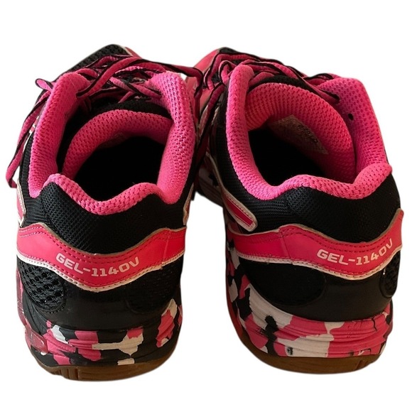 ASICS Gel 1140v Women's Pink Black Athletic Tennis Volleyball Shoes Size 7.5 - Picture 3 of 13